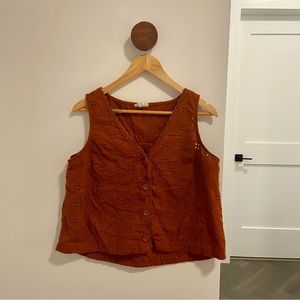 Burnt Orange vest or top